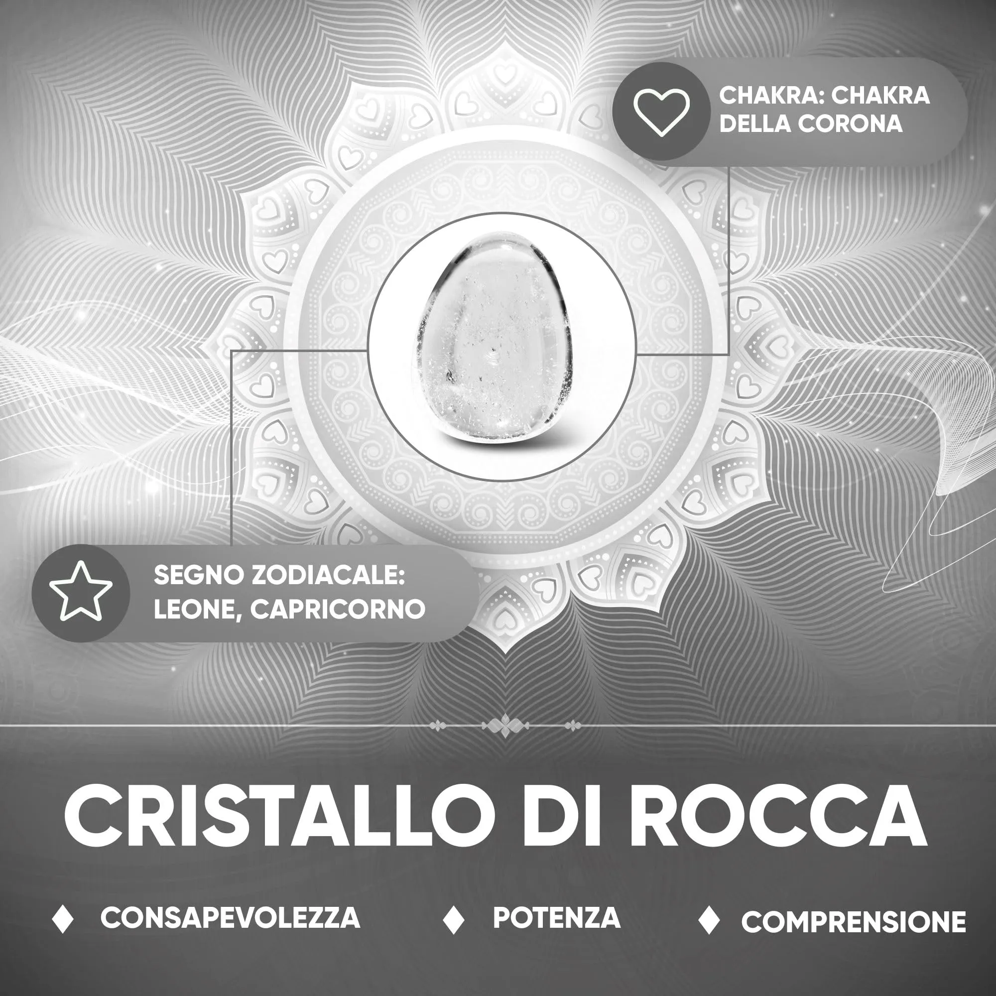 PURAJA Collana con ciondolo a goccia in cristallo di rocca naturale e cordoncino - immagine 7