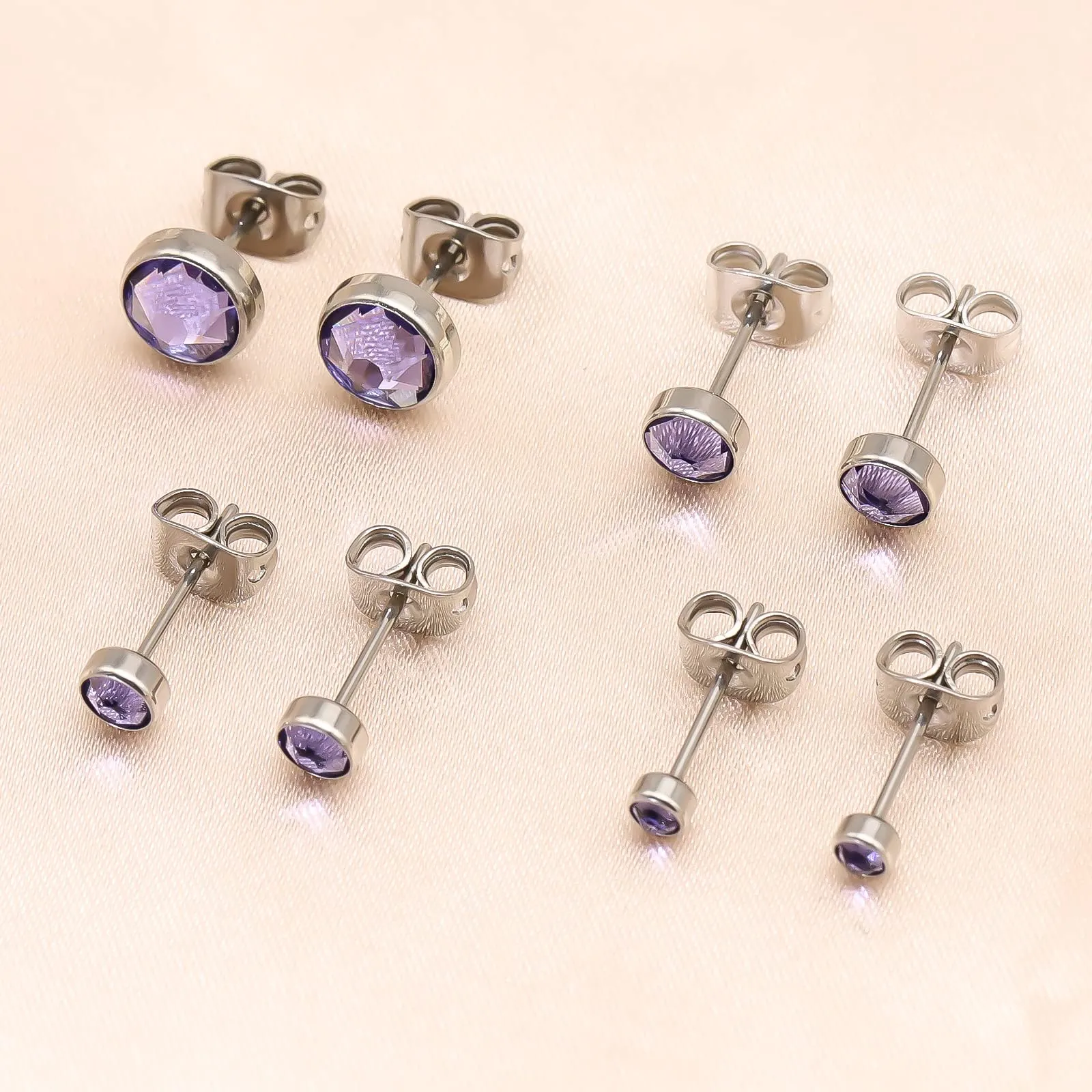 Artskin Orecchini in Titanio Ipoallergenici per Donna, 3 mm - immagine 5