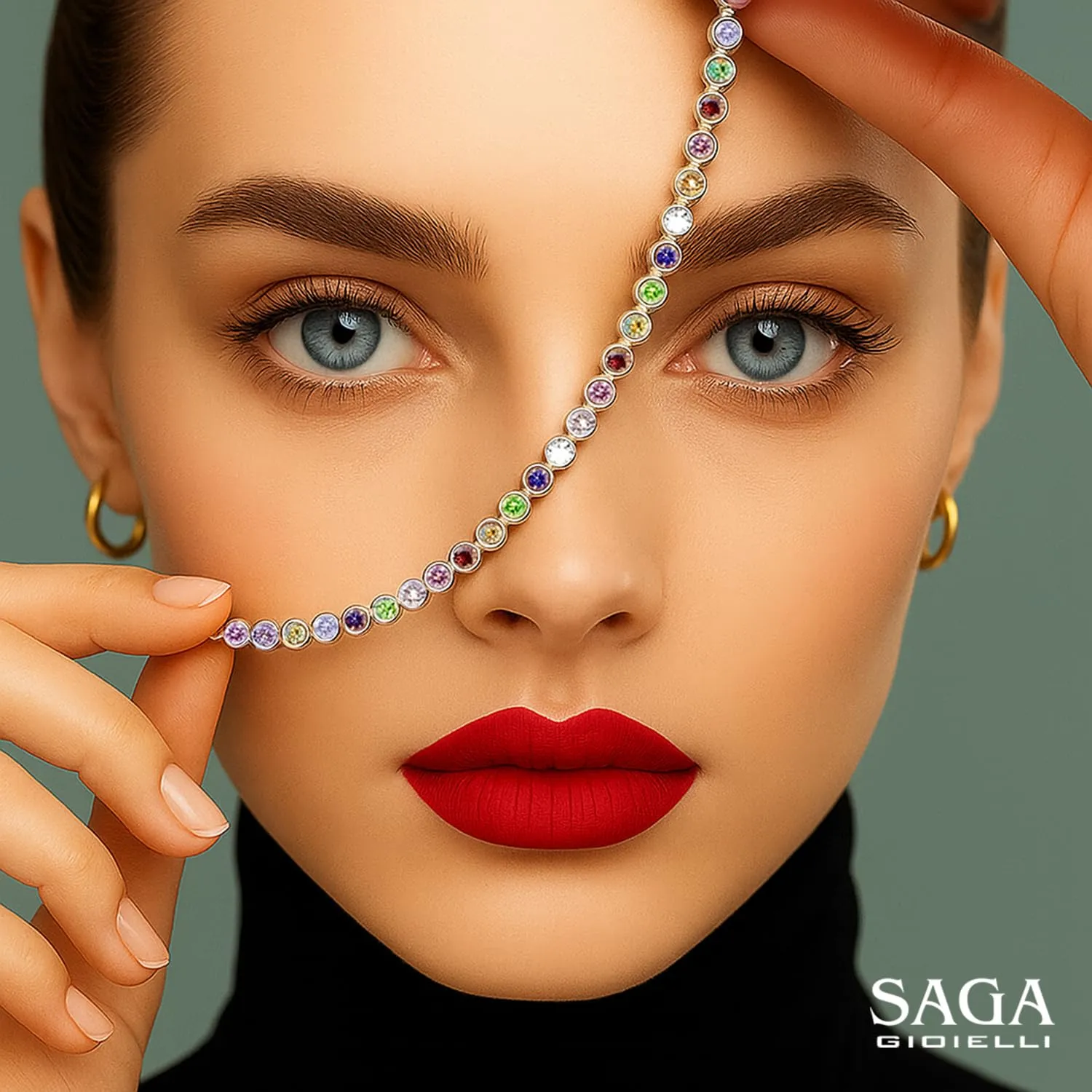 SAGA GIOIELLI® Bracciale Tennis - immagine 3