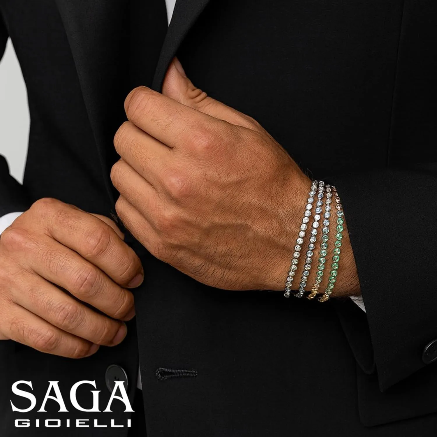 SAGA GIOIELLI® Bracciale Tennis - immagine 4