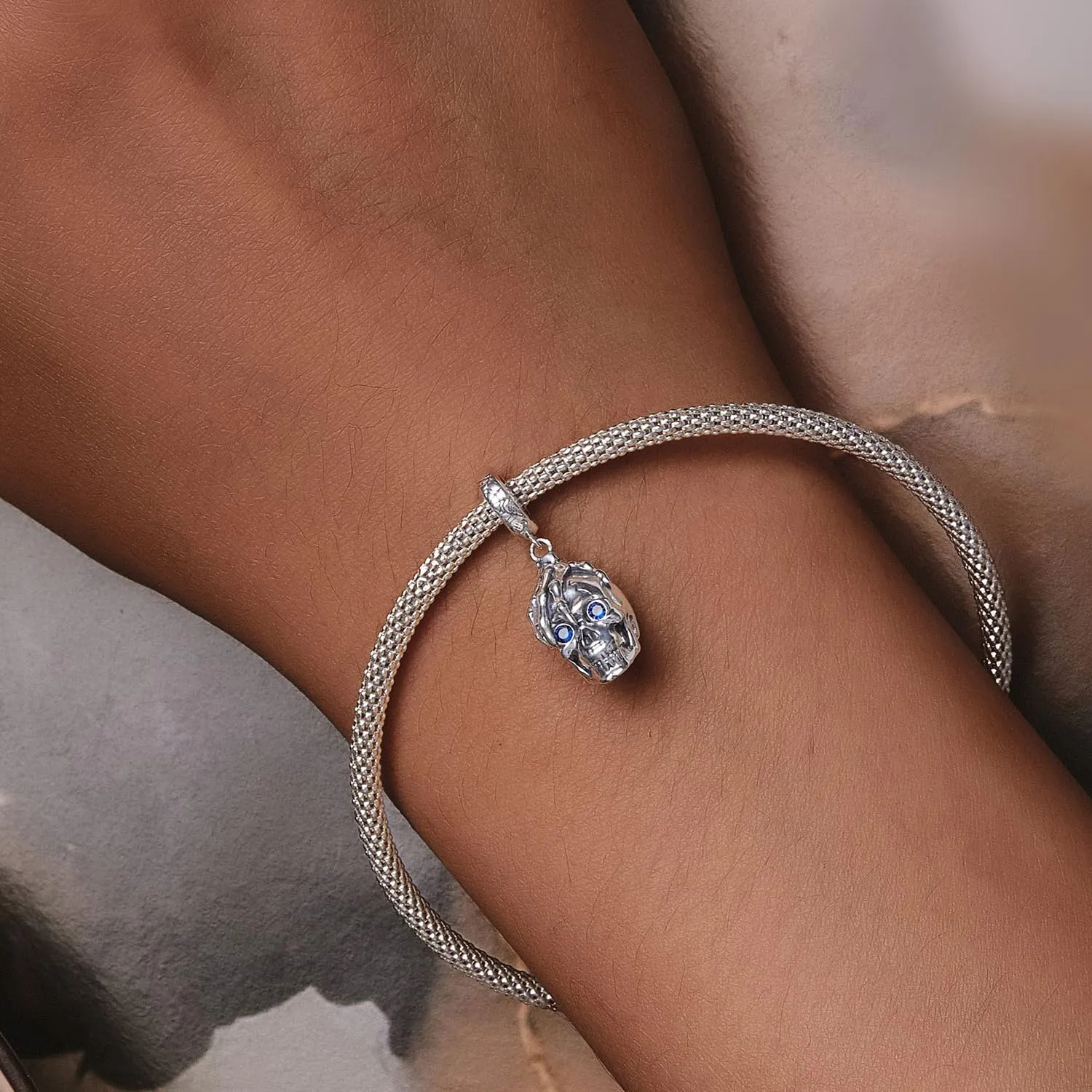 NINGAN Charm di Natale in argento 925 con Babbo Natale, fiocchi di neve, albero di Natale e zircone cubico - immagine 4