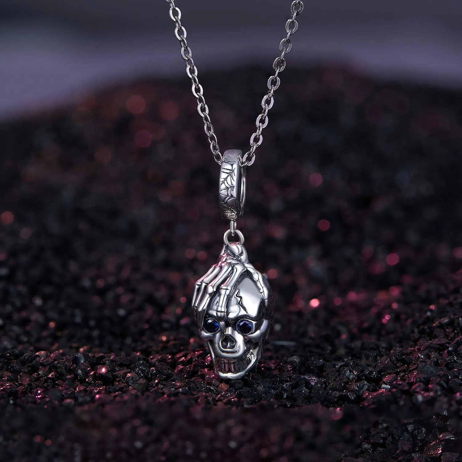 NINGAN Charm di Natale in argento 925 con Babbo Natale, fiocchi di neve, albero di Natale e zircone cubico - immagine 5