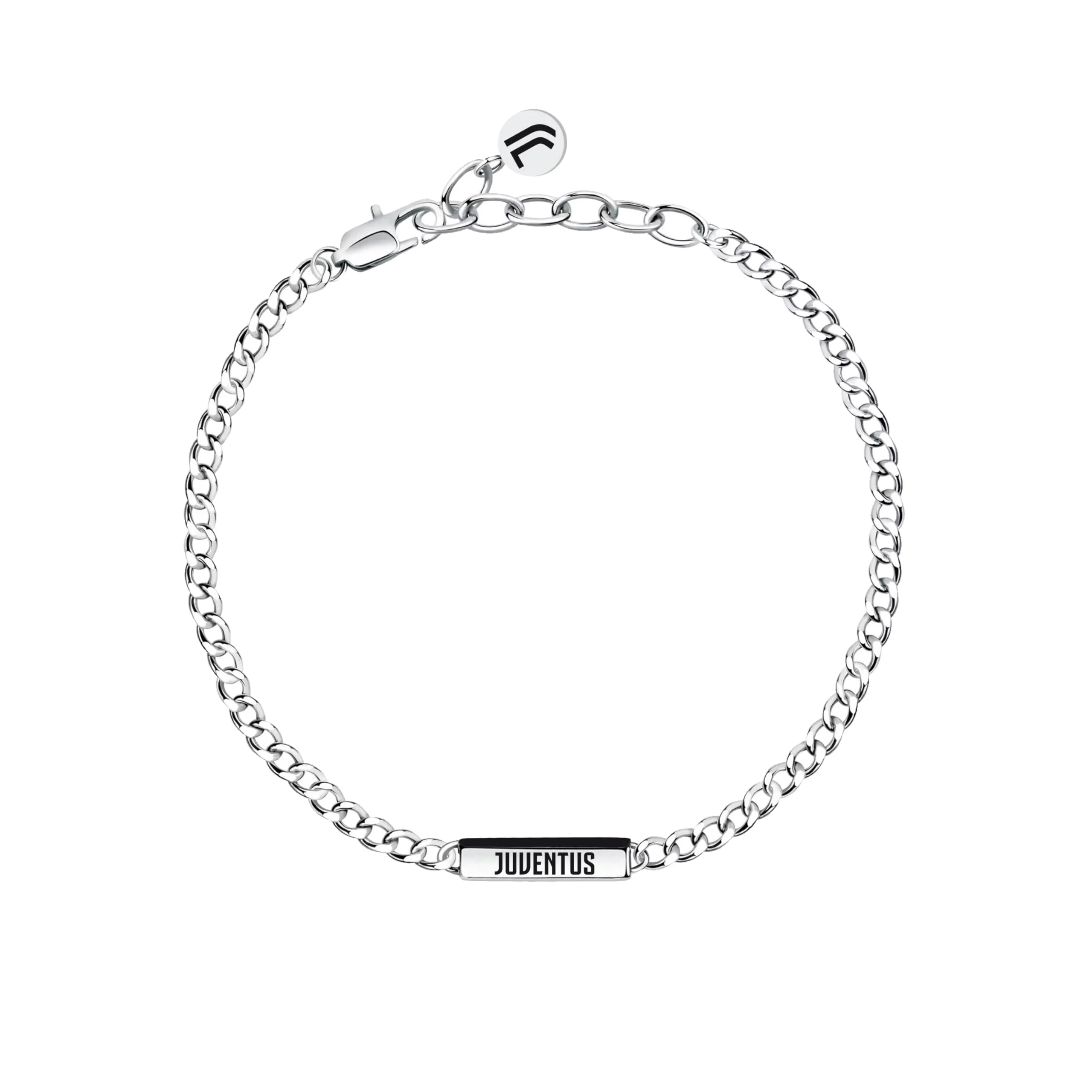 Clondo Bracciale Juventus in Acciaio Slim Plate Chain - immagine 1