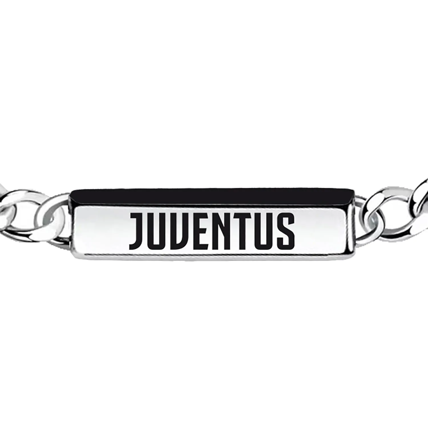 Clondo Bracciale Juventus in Acciaio Slim Plate Chain - immagine 2