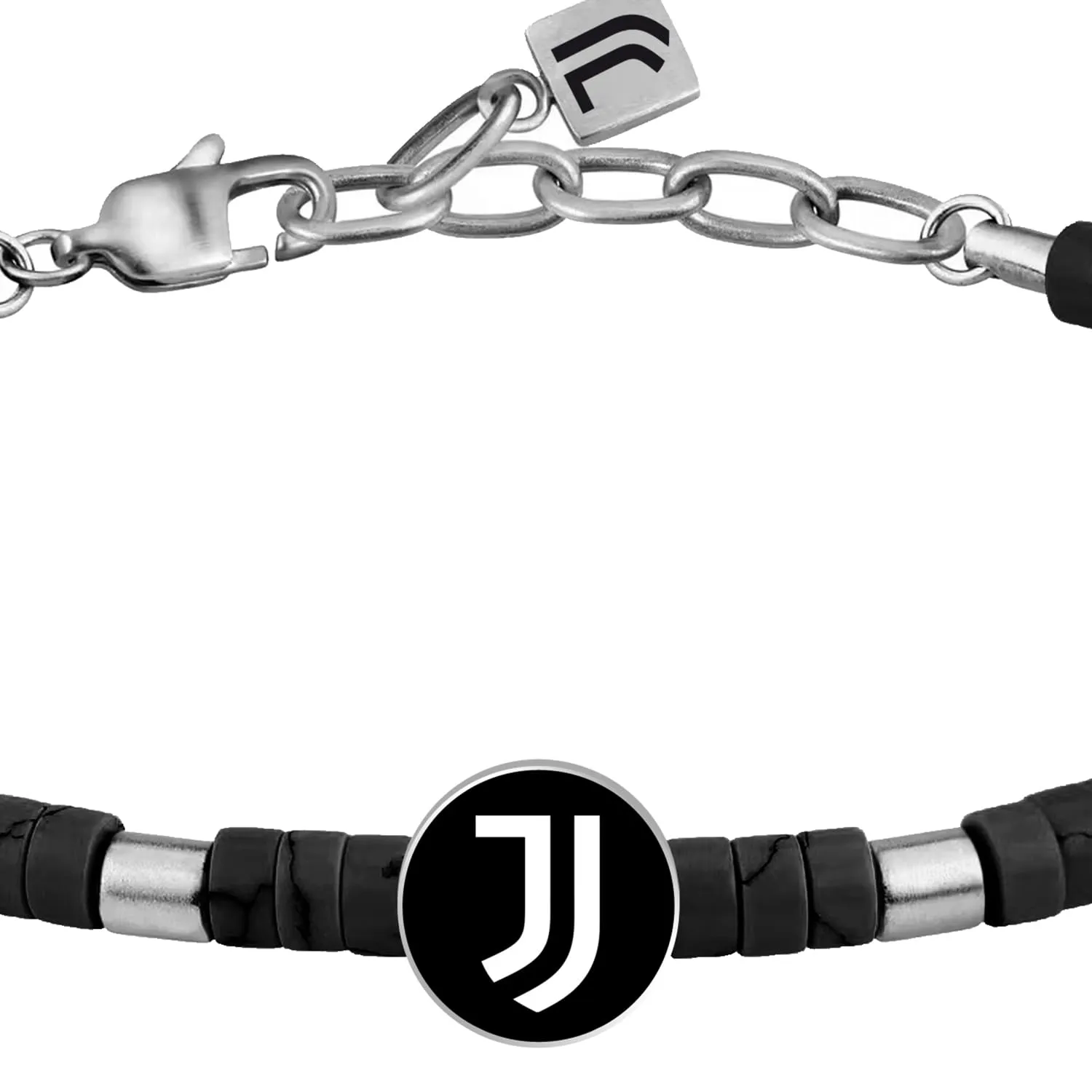 Clondo Bracciale Juventus in Acciaio Beads Sport Black - immagine 2