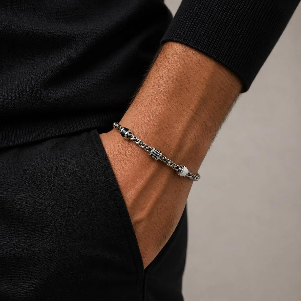 Clondo Bracciale Juventus in Acciaio Chain Logo Minimal - immagine 5