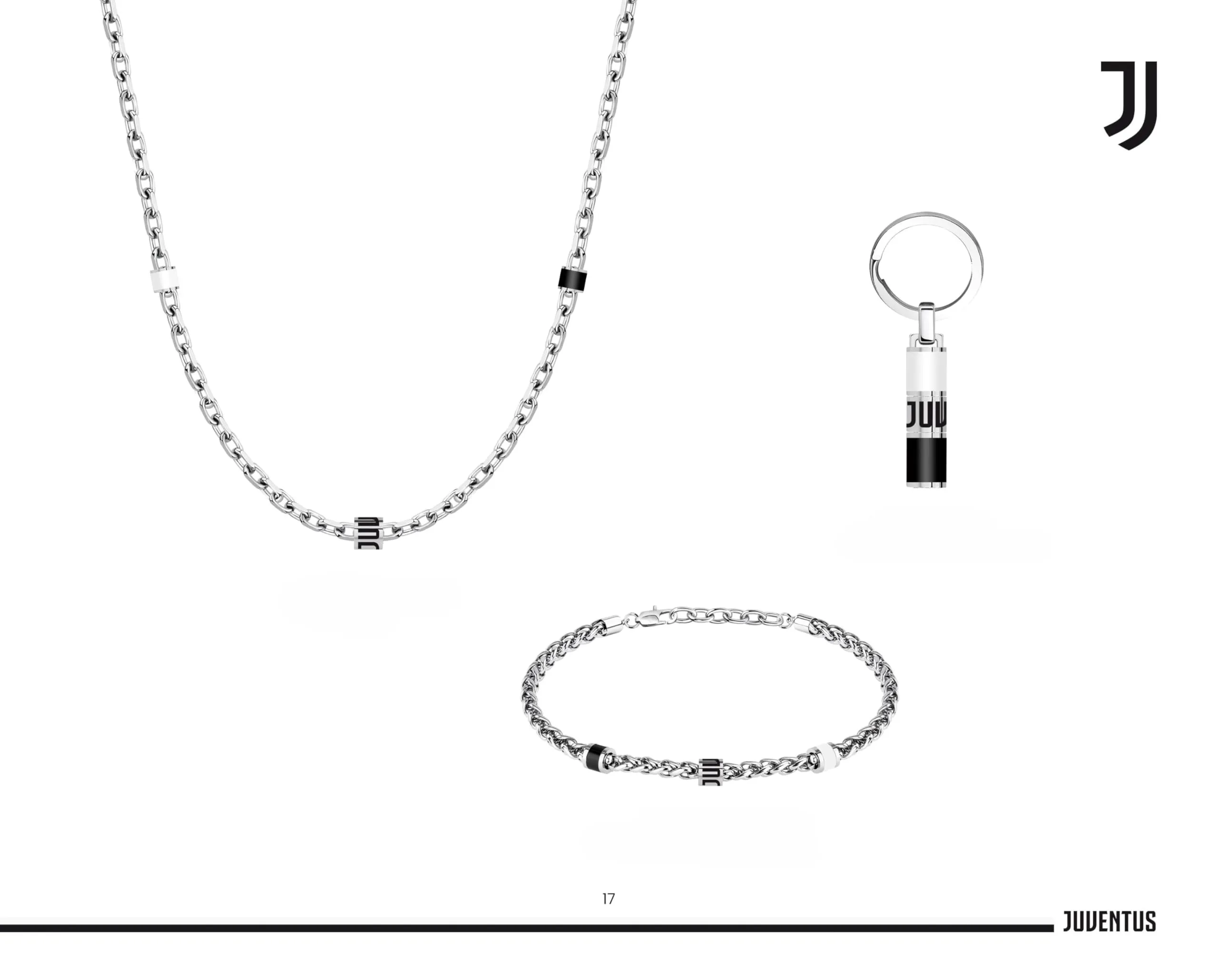 Clondo Bracciale Juventus in Acciaio Chain Logo Minimal - immagine 6