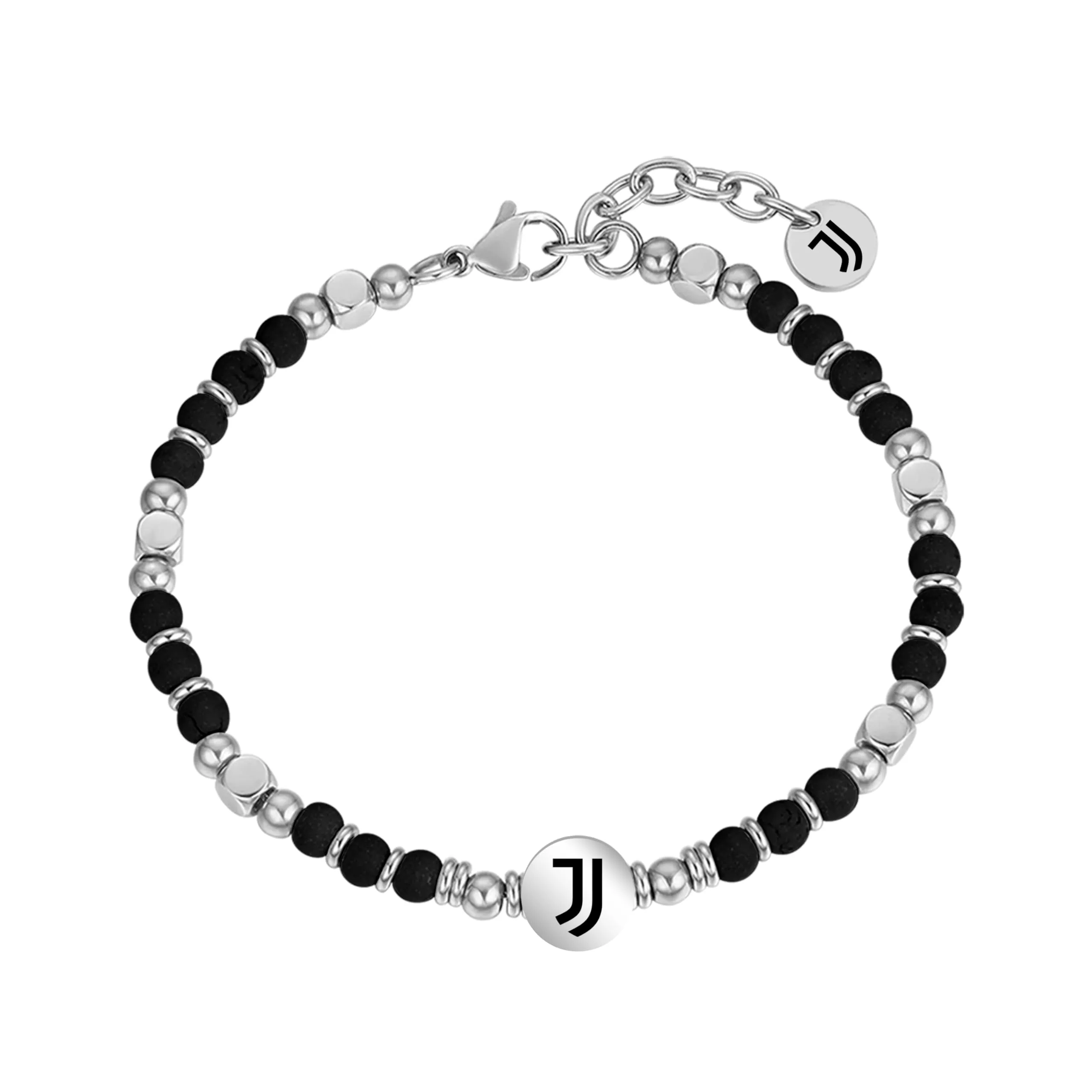 Clondo Bracciale Juventus in Acciaio Beads Classic Black - immagine 1