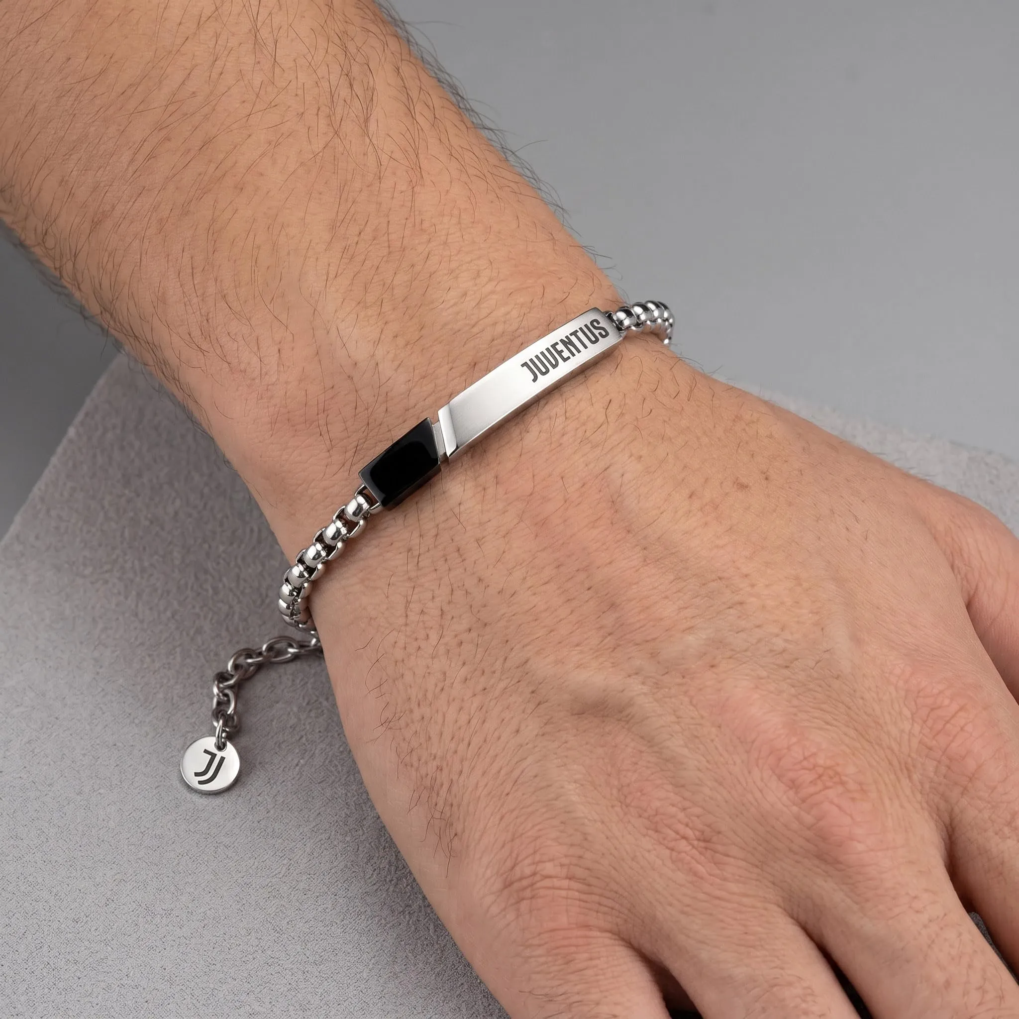Clondo Bracciale Juventus in Acciaio Steel Plate Black - immagine 4