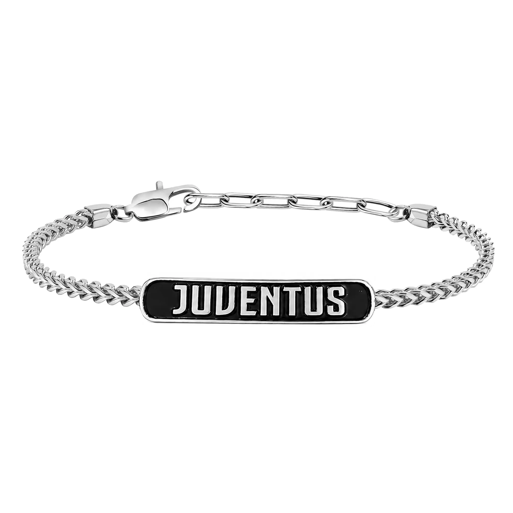 Clondo Bracciale Juventus in Acciaio Black Plate Logo - immagine 1