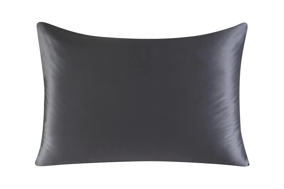townssilk Federa in seta di gelso 19 Momme, 50x60cm, Darkgrey - immagine 3