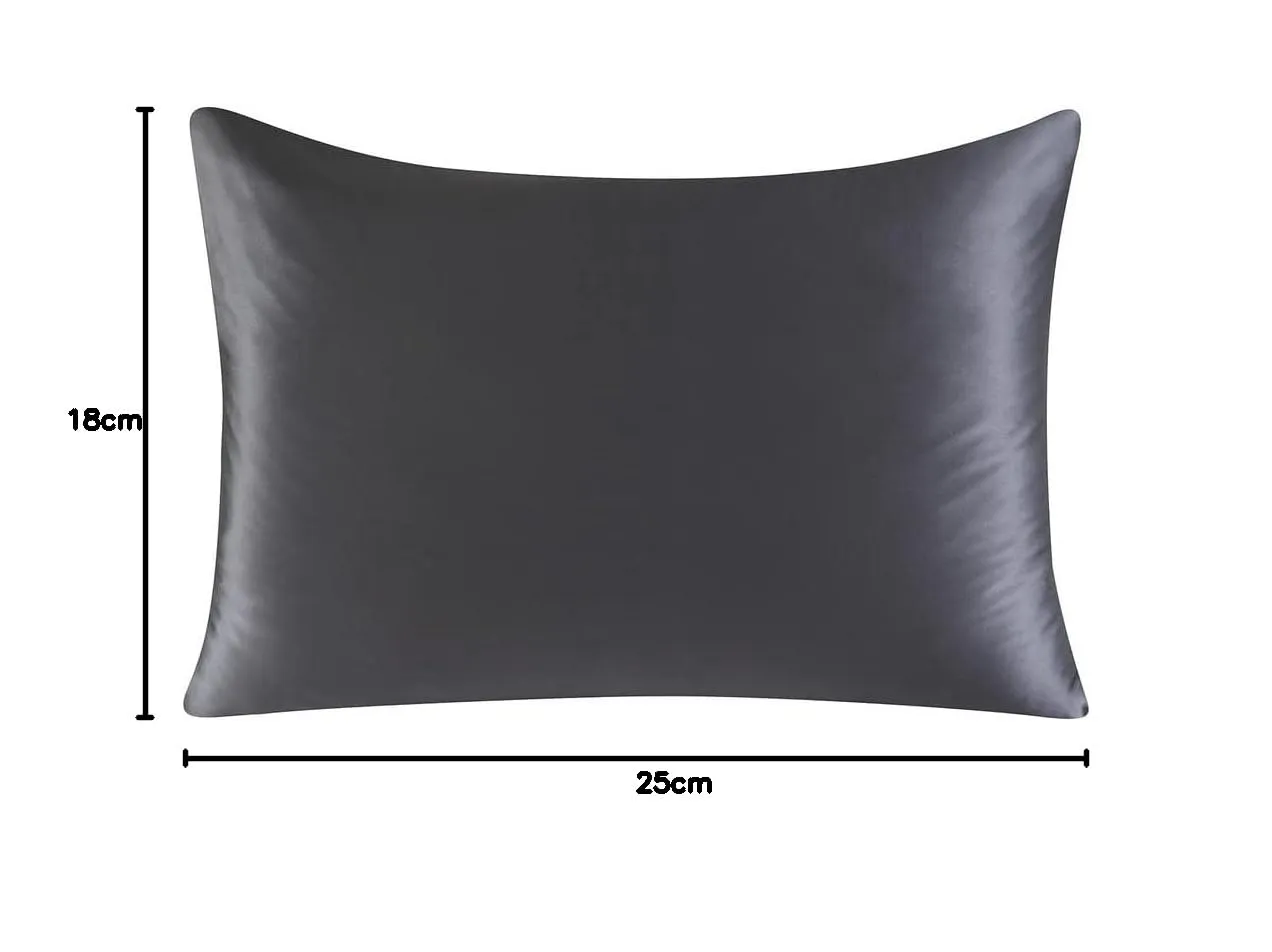 townssilk Federa in seta di gelso 19 Momme, 50x60cm, Darkgrey - immagine 9
