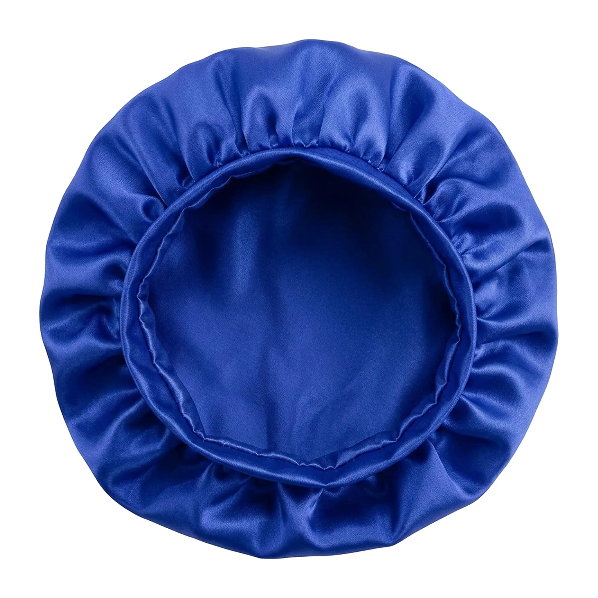 Boolavard Cuffia in Seta per Dormire, Raso a Doppio Strato con Fascia per Capelli Ricci, Taglia Unica, Blu - immagine 4