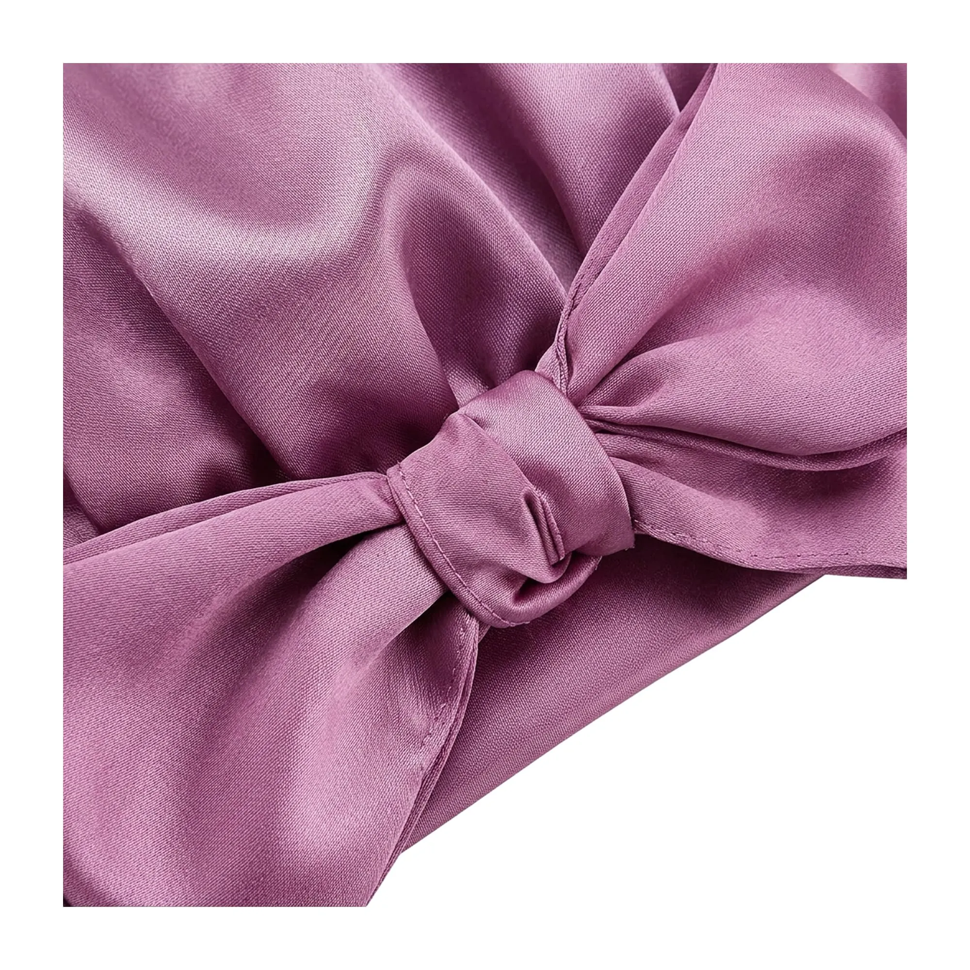 Boolavard Cuffia in Seta per Dormire con Fascia per Capelli Ricci, Doppio Strato, Purple, Taglia Unica - immagine 3