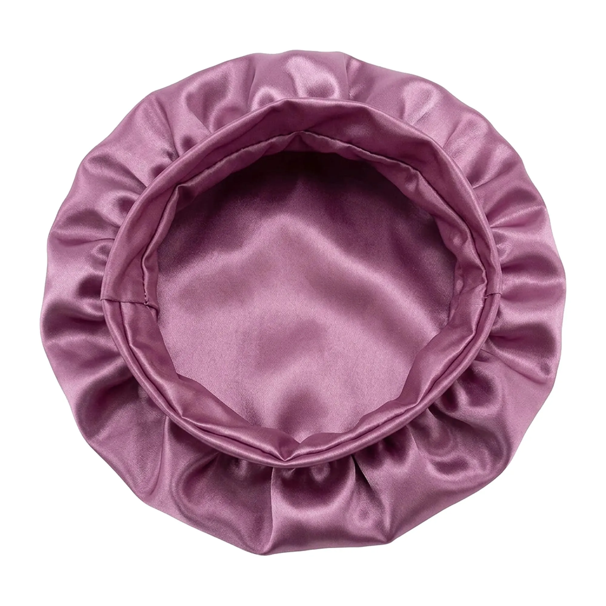 Boolavard Cuffia in Seta per Dormire con Fascia per Capelli Ricci, Doppio Strato, Purple, Taglia Unica - immagine 4