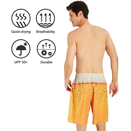 ALISISTER Costume da Mare Uomo Stampa Birra 3D XXL - immagine 3