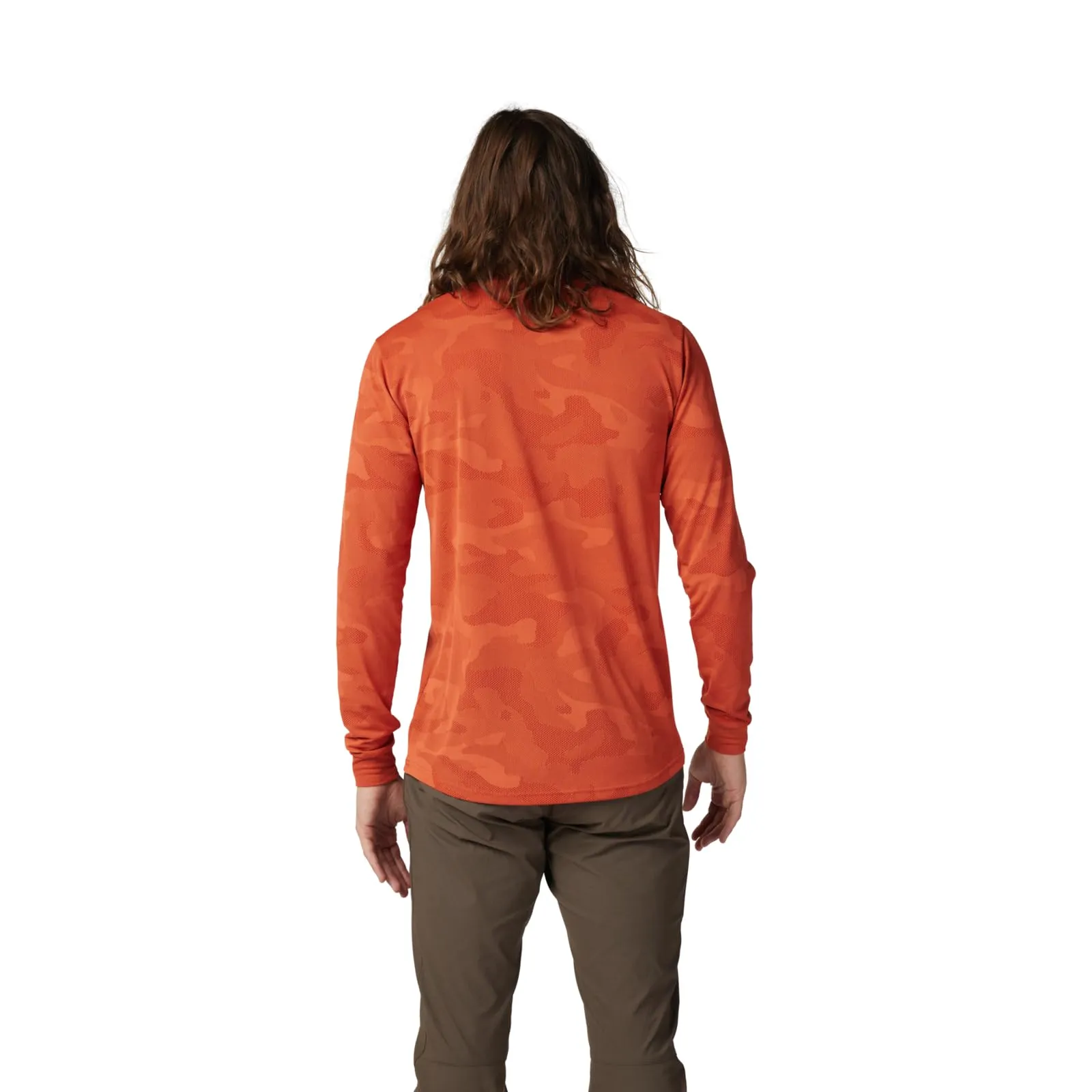 Fox Racing Ranger Tru Dri Maglia a Maniche Lunghe, Arancione Atomico, S - immagine 2