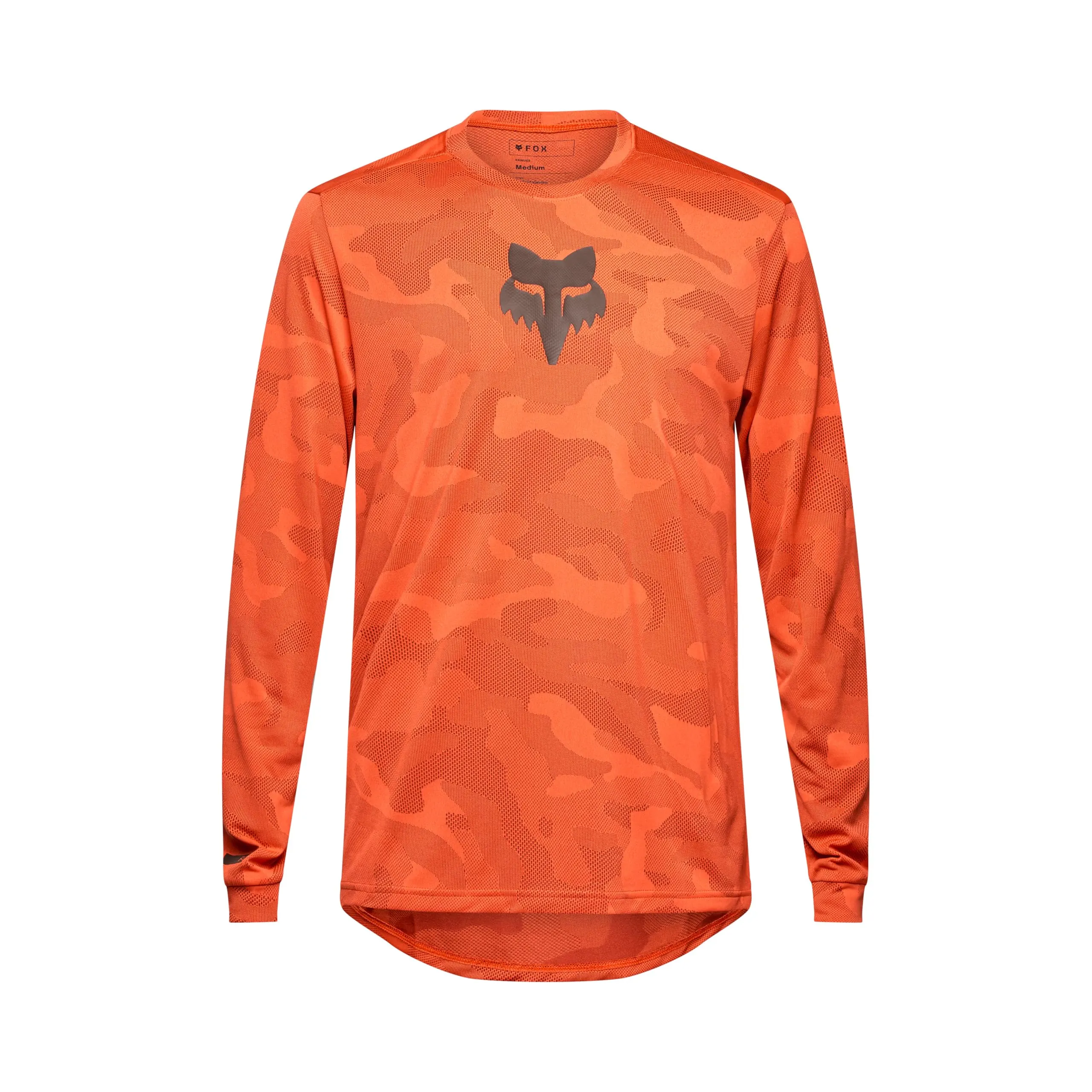 Fox Racing Ranger Tru Dri LS Jersey, Arancia Rossa, M - immagine 1