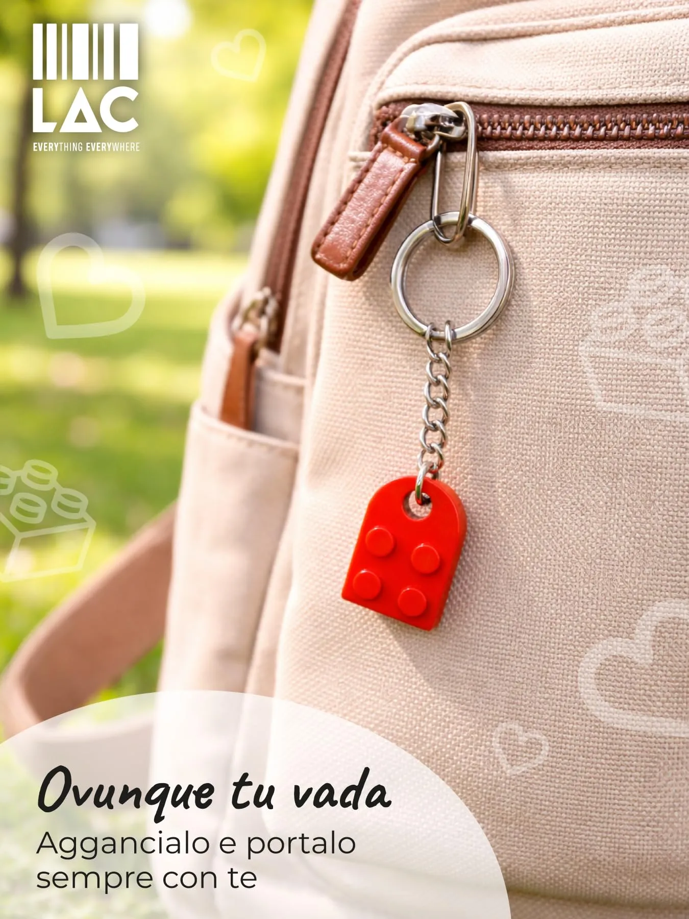 LAC EVERYTHING EVERYWHERE Portachiavi Coppia Cuore (Rosso) - immagine 5