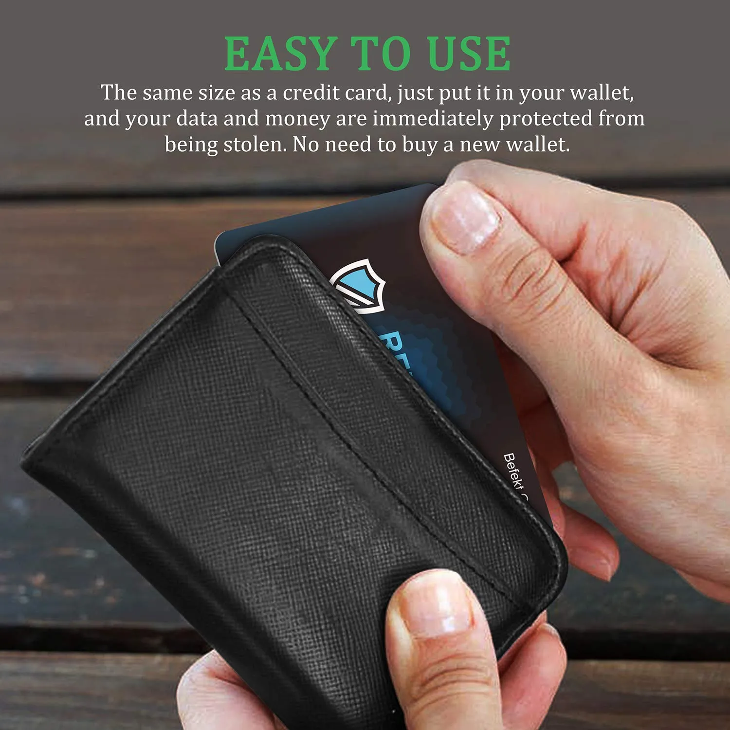 Befekt Gears RFID Protection Card, 2 Piece RFID/NFC Blocking Sleeves - immagine 5