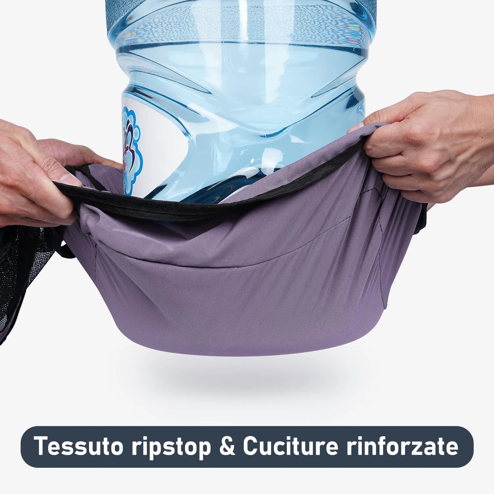 ECOHUB Set Packing Cubes Organizer Valigie 7 Pezzi in PET Ecologico (Viola) - immagine 4