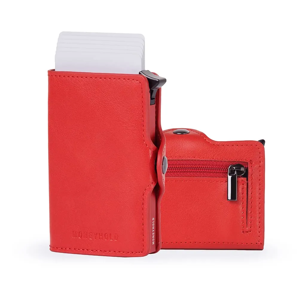 Moneyhold Portafoglio Uomo Slim in Similpelle con Protezione RFID e Portamonete - immagine 1