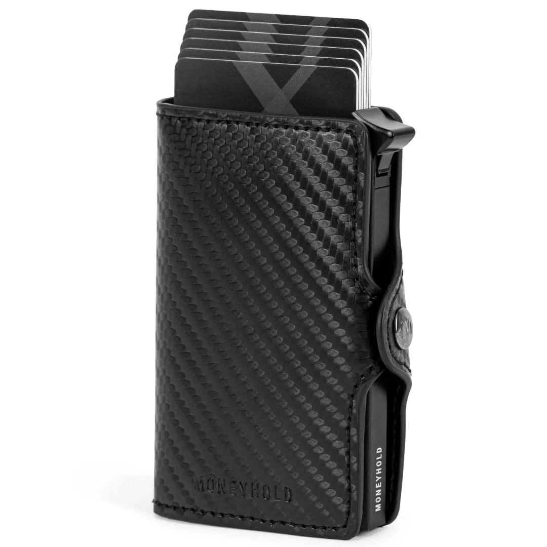 Moneyhold Portafoglio Uomo Slim in Similpelle con Protezione RFID e Porta Carte di Credito - immagine 1