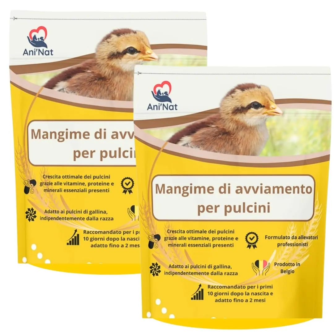 Ani'Nat Alimento Starter per Pulcini, 1° Età (2 x 1,8kg) - immagine 1