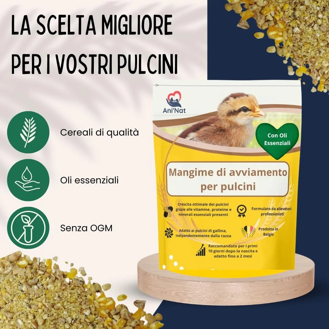 Ani'Nat Alimento Starter per Pulcini, 1° Età (2 x 1,8kg) - immagine 3