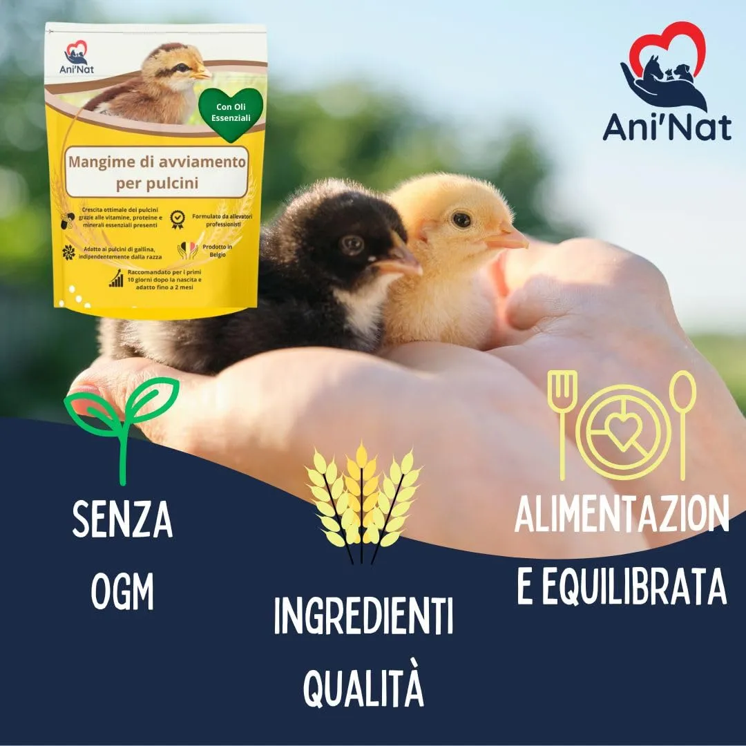 Ani'Nat Alimento Starter per Pulcini, 1° Età (2 x 1,8kg) - immagine 5