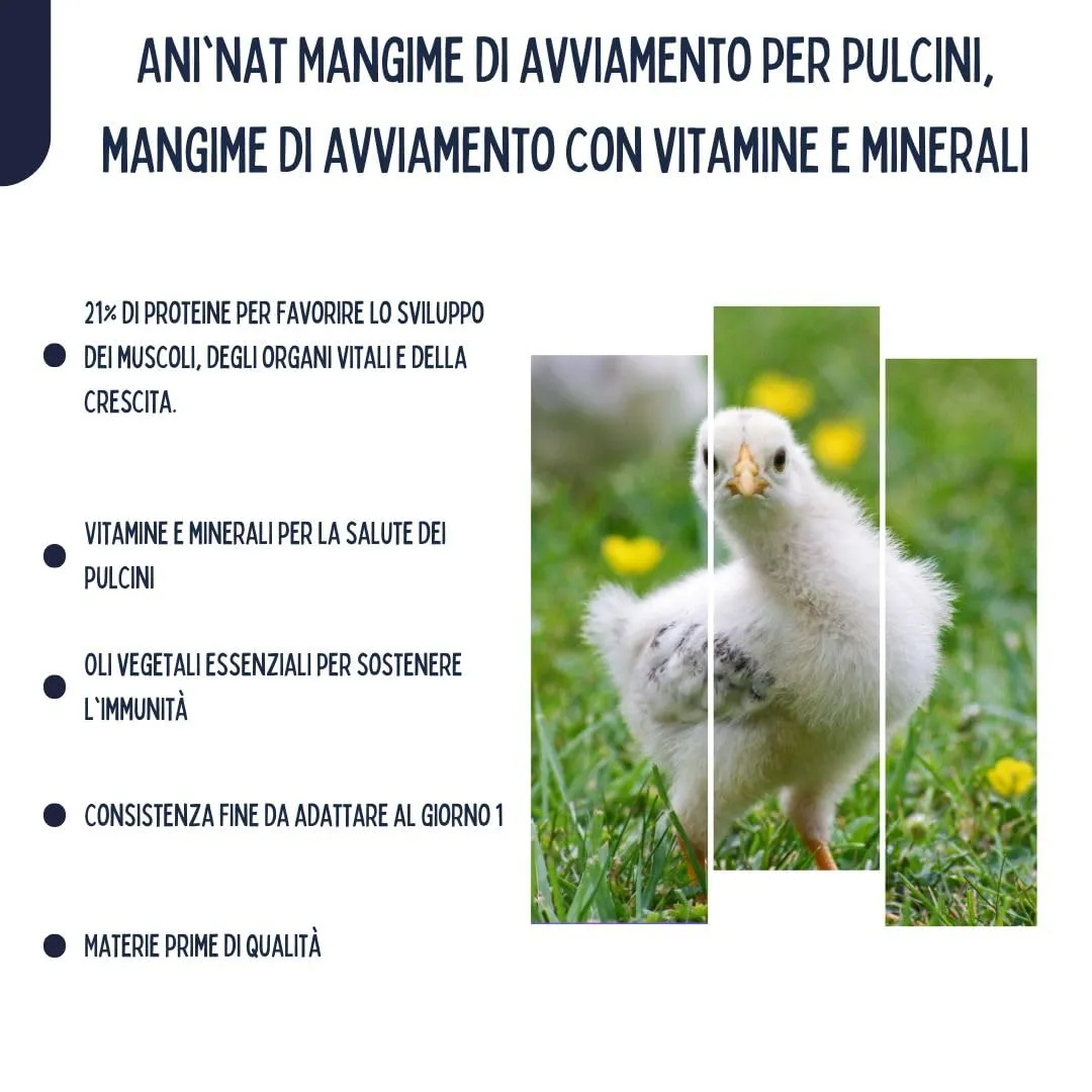 Ani'Nat Alimento Starter per Pulcini, 1° Età (2 x 1,8kg) - immagine 6