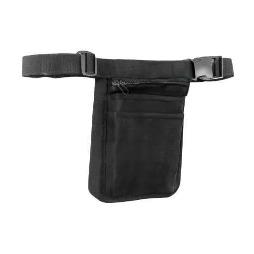 QWORK Tasca da cintura multiuso, 25 x 18 cm, organizer da lavoro in Oxford impermeabile, nero - immagine 9