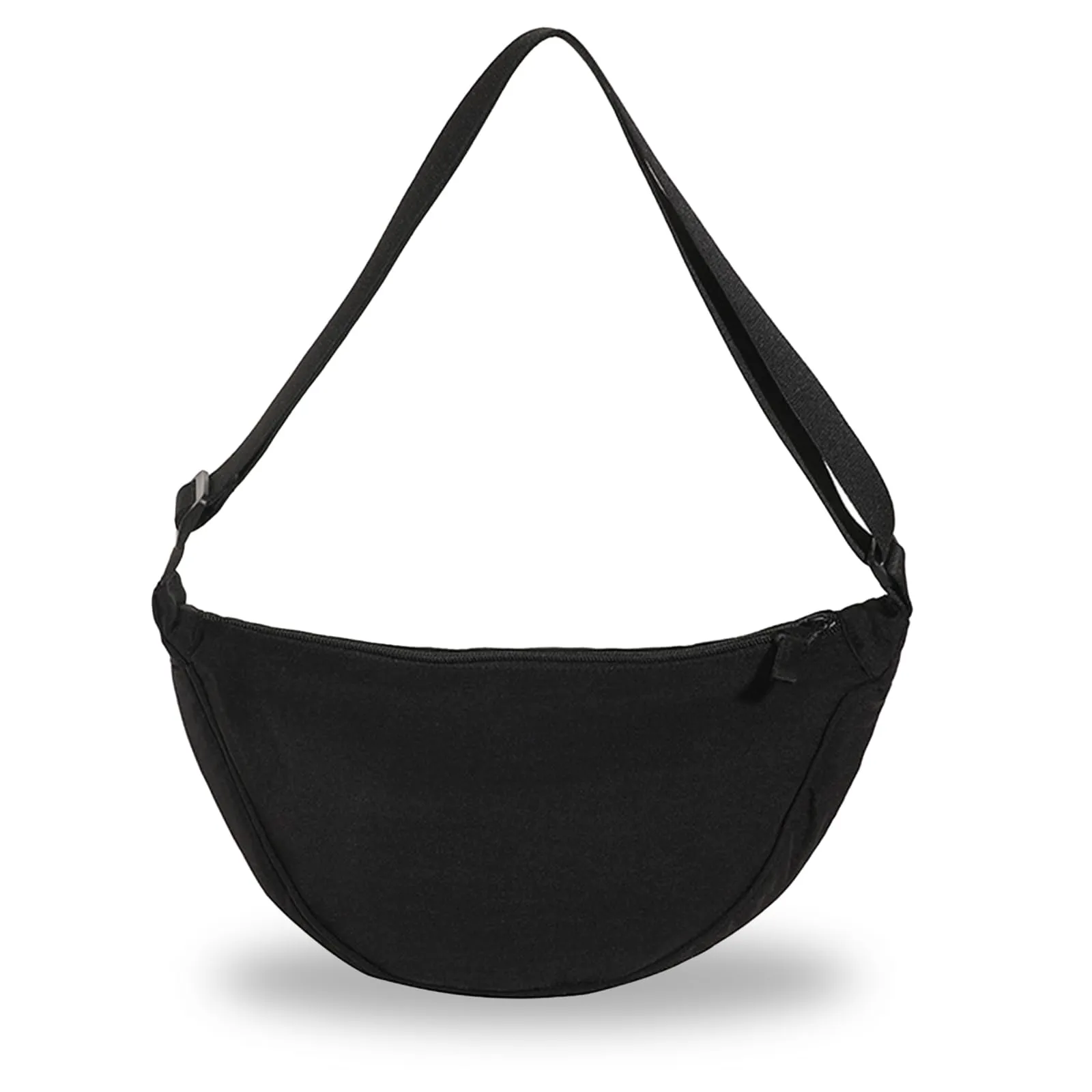 Eniyou Borsa Donna Mezzaluna in Nylon con Tracolla Regolabile, Nero - immagine 1