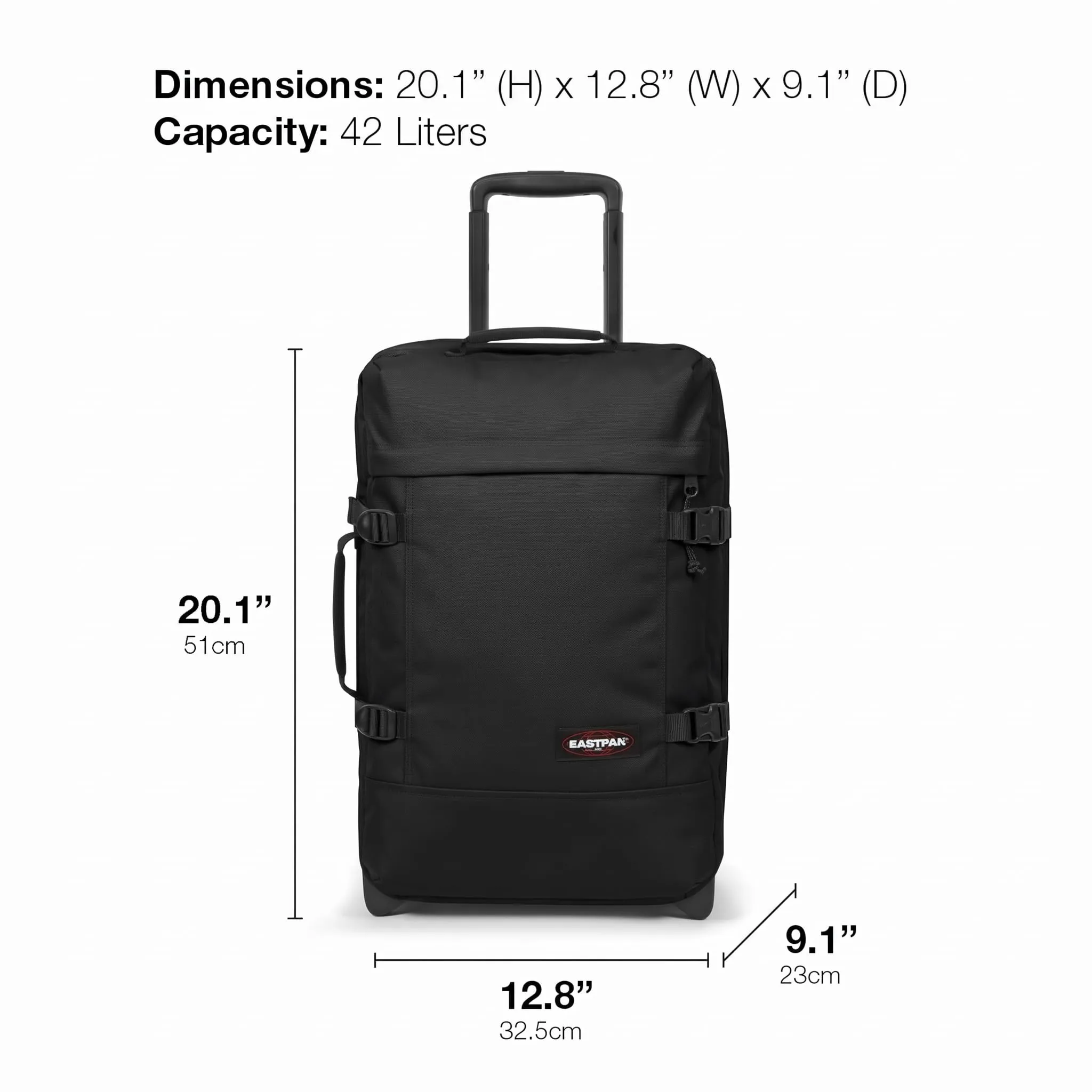 Eastpak Tranverz S Trolley Cabina 42L - Black - immagine 3