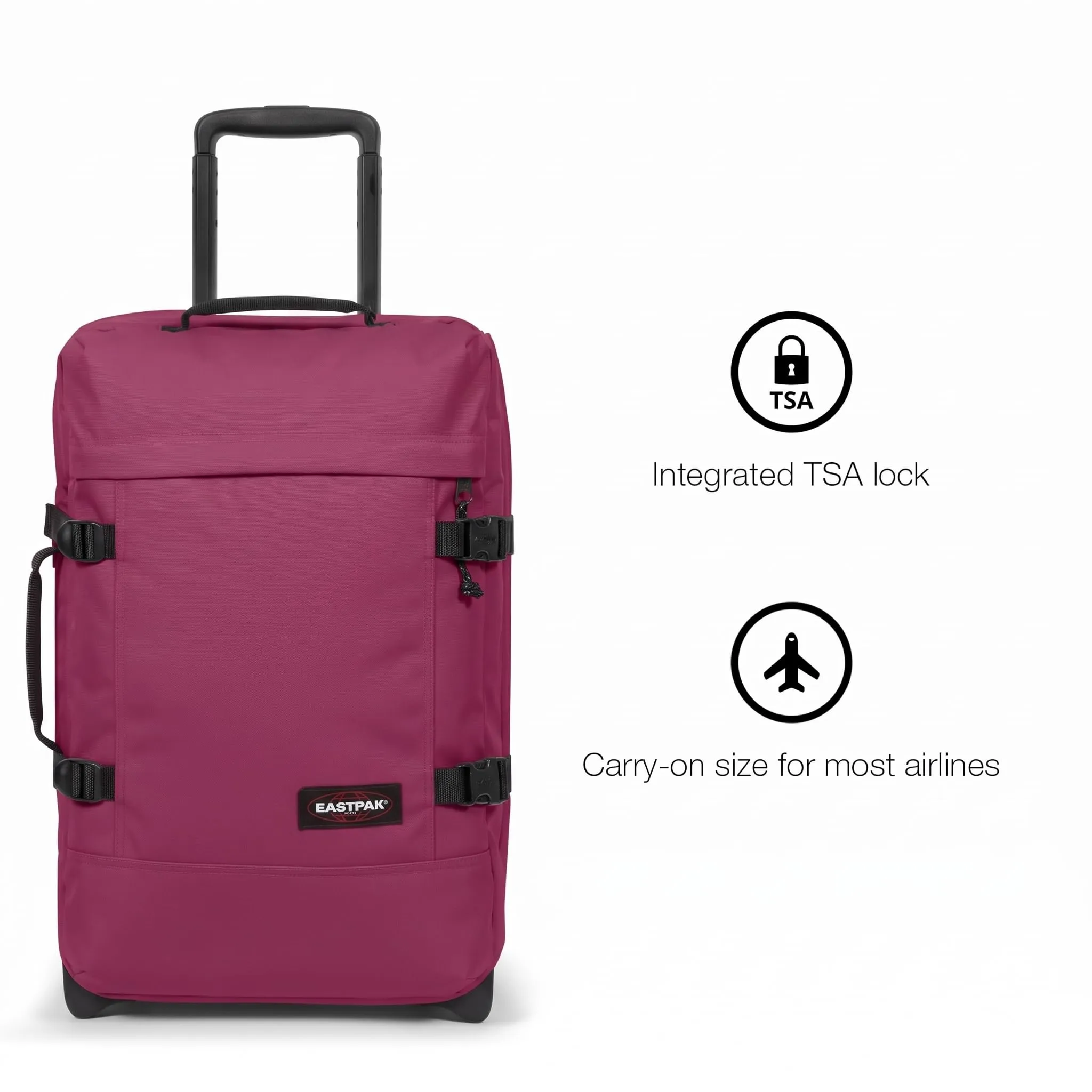 Eastpak Tranverz S Trolley Cabina 42L - Wine Burgundy - immagine 4