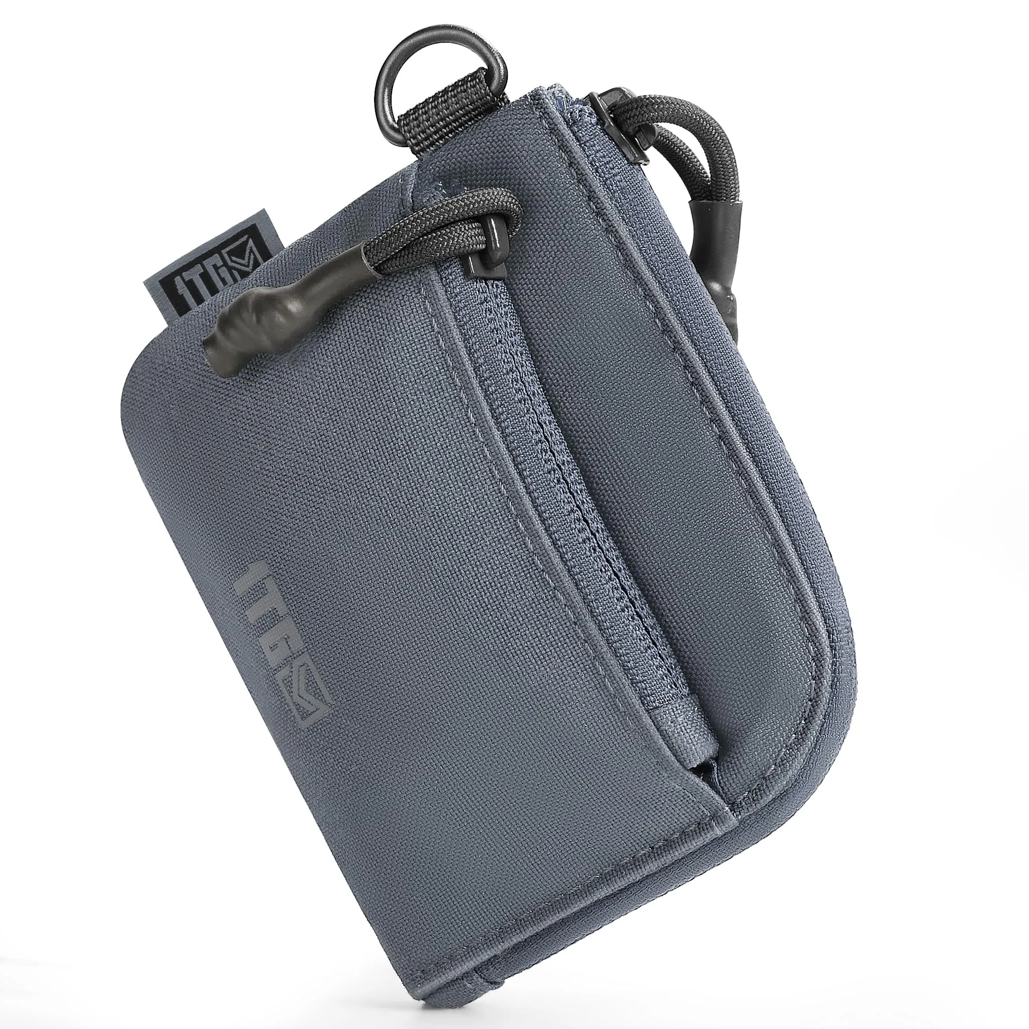 1TG Tactical Portafoglio Minimalista in Nylon 500D con Cerniera YKK - Grigio - immagine 10