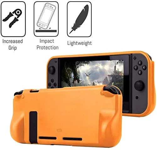 Orzly Kit di Accessori per Nintendo Switch - Arancione - immagine 4