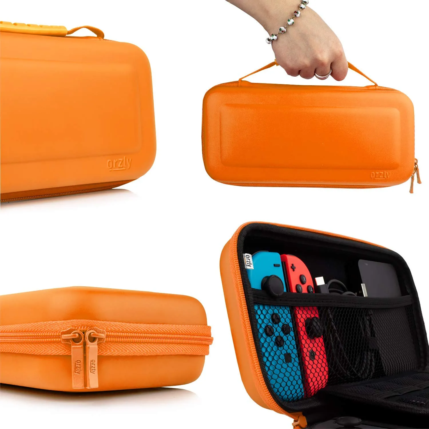 Orzly Kit di Accessori per Nintendo Switch - Arancione - immagine 5