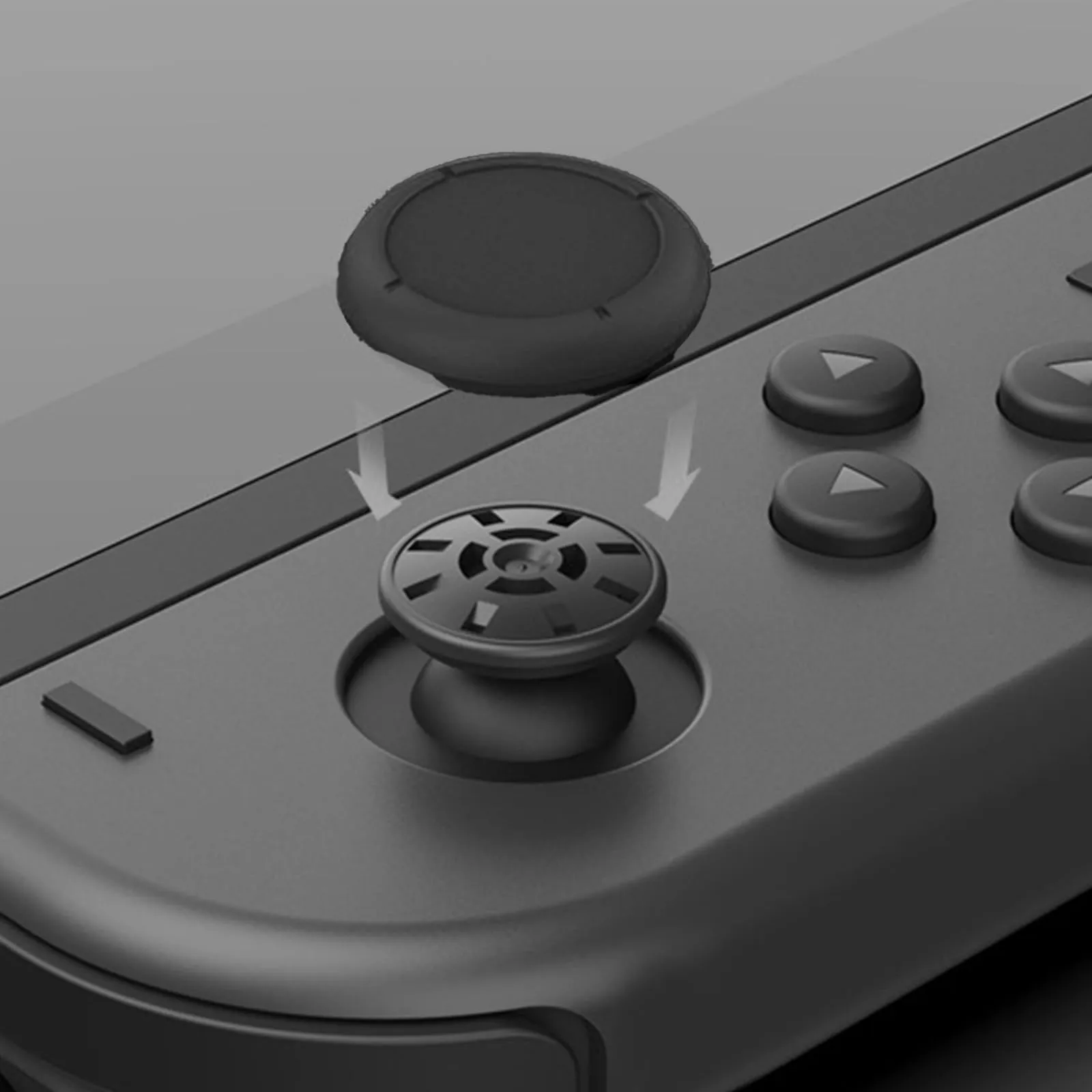 ZEPIQOR Copri Levette Analogiche in Silicone per Nintendo Switch, Switch OLED, Switch Lite (10 Pezzi - 6 Nero, 4 Bianco) - immagine 5