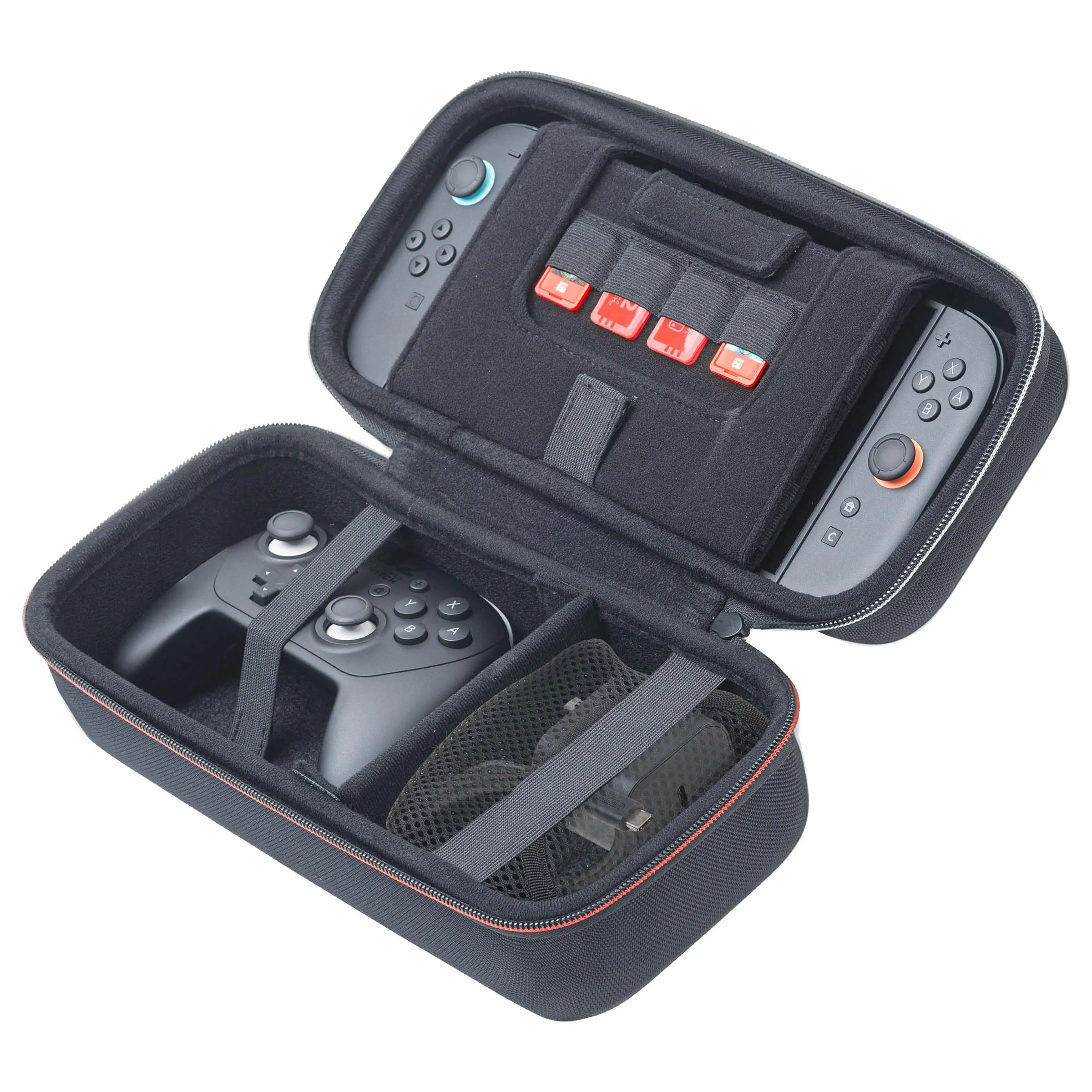 Game Traveler Deluxe Systems Case for Nintendo Switch 2, Nintendo Switch OLED and Nintendo Switch - 12 Game Cards and 2 microSD Card Slots - immagine 3