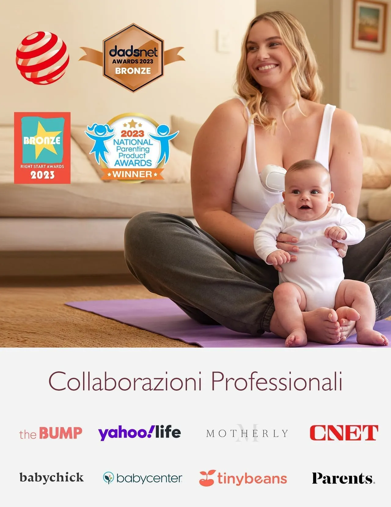 Momcozy S9 Pro Tiralatte Elettrico Indossabile Mani Libere 24mm 285mmHg - immagine 6
