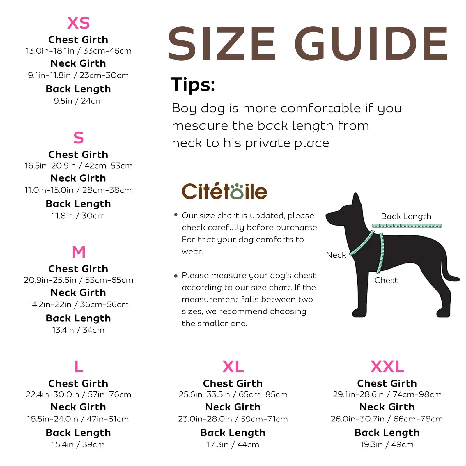 CITÉTOILE Salvagente per Cane Ripstop Regolabile Design Squalo, Rosa, XS - immagine 3