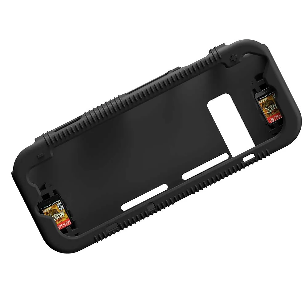 Teyomi Custodia in Silicone per Nintendo Switch con 2 Slot per Schede di Gioco, Nero - immagine 7