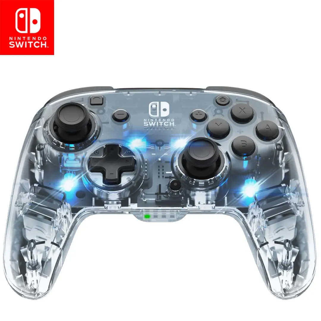 PDP Afterglow Deluxe+ Audio Wireless Controller for Nintendo Switch, Prismatic - immagine 1
