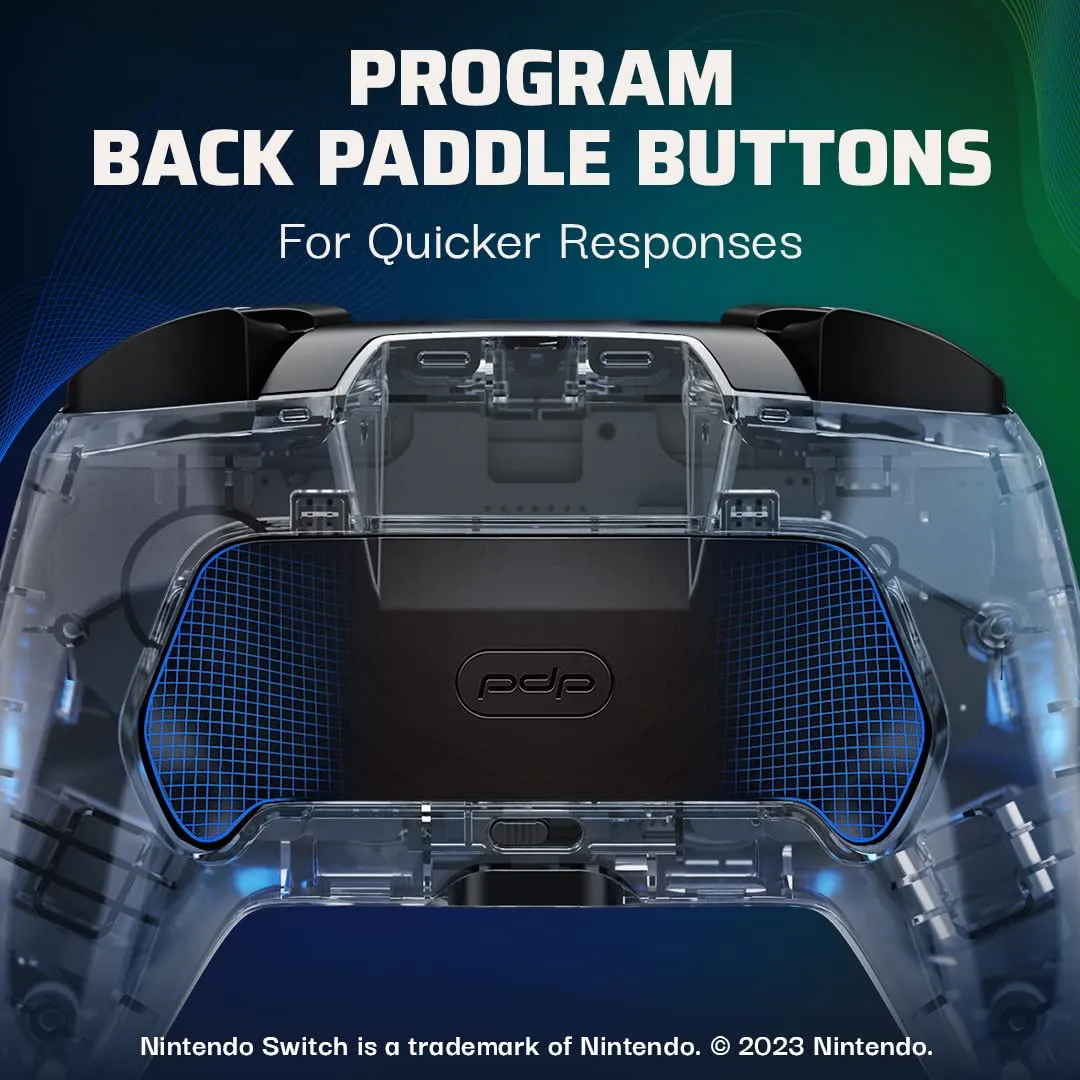 PDP Afterglow Deluxe+ Audio Wireless Controller for Nintendo Switch, Prismatic - immagine 2