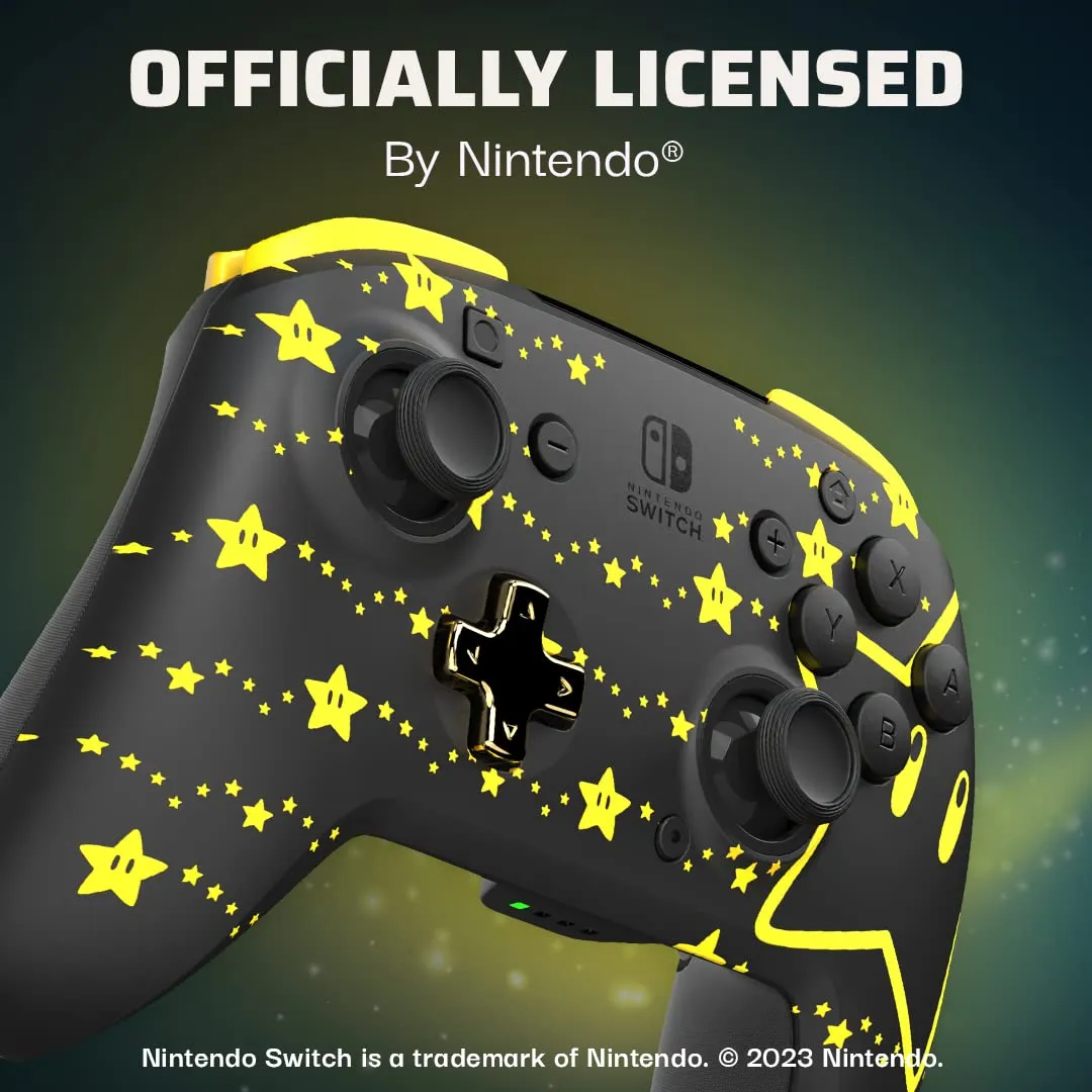 PDP Rematch Glow Wireless Controller - Mario Stars - immagine 5