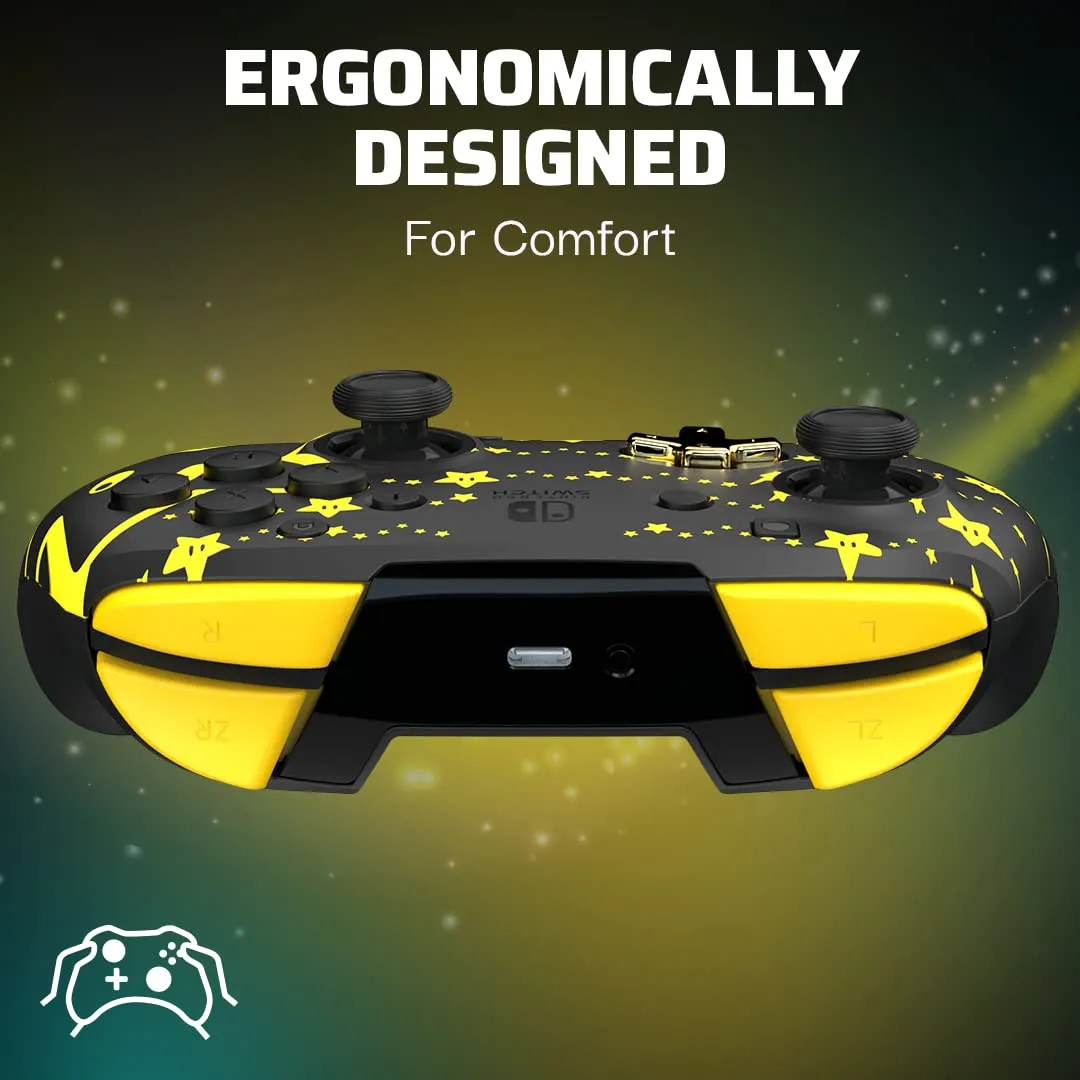 PDP Rematch Glow Wireless Controller - Mario Stars - immagine 6