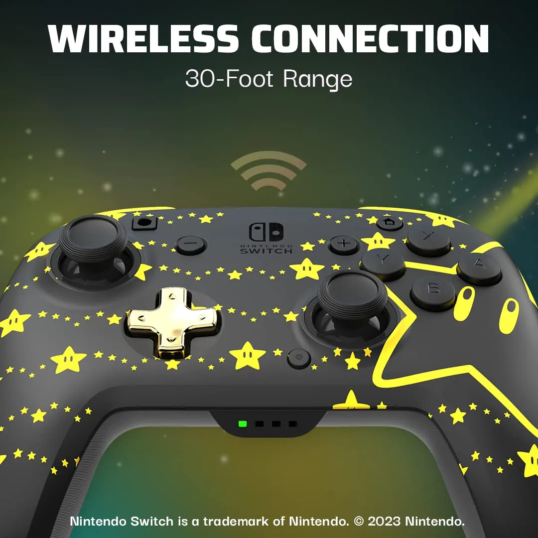 PDP Rematch Glow Wireless Controller - Mario Stars - immagine 7