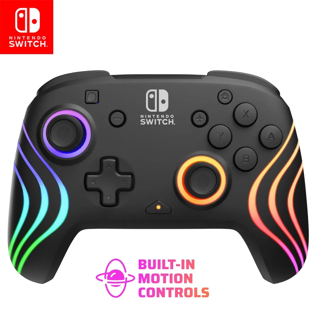 PDP Afterglow Wave Wireless Controller for Nintendo Switch - Black - immagine 1