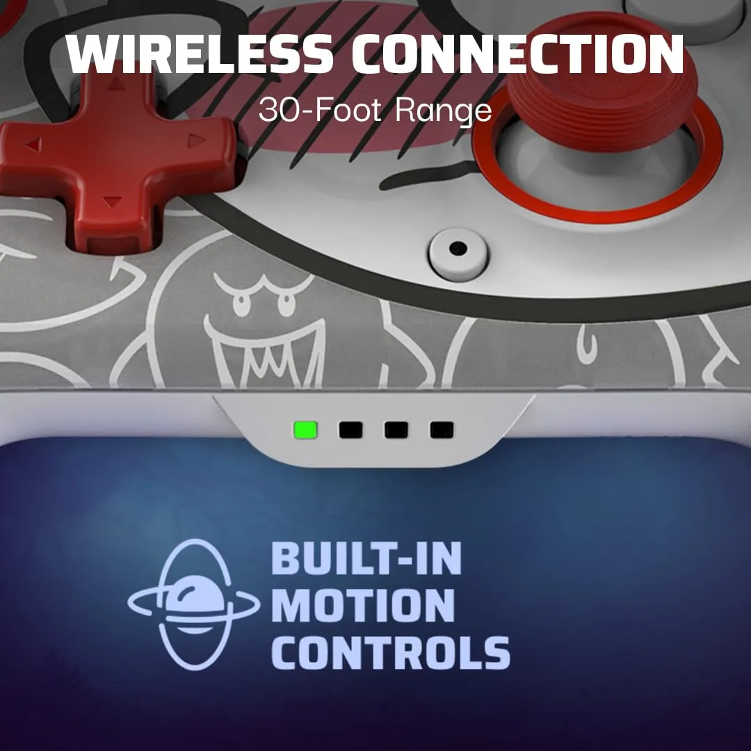 PDP Rematch GLOW Wireless Controller for Nintendo Switch - Boo-Hoo - immagine 6